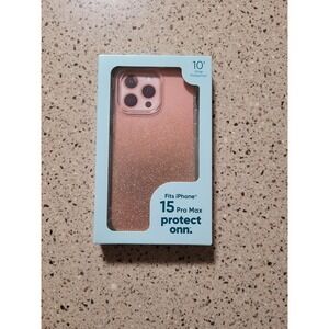 NIB Protect Onn Pink Glitter Ombre iPhone Case for iPhone 15 Pro Max